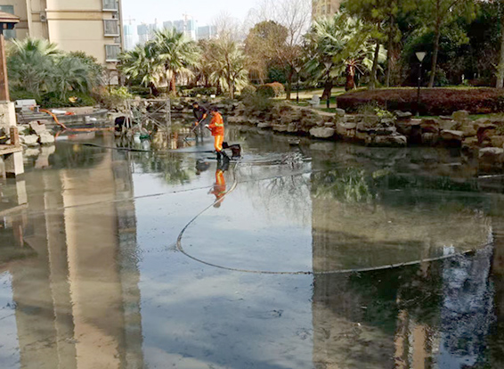 萧县景观池淤泥清理